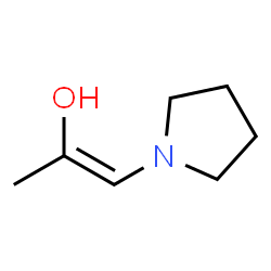 1-Propen-2-ol, 1-(1-pyrrolidinyl)- (9CI) structure