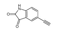 5-ETHYNYLINDOLINE-2,3-DIONE structure