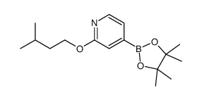 2-(3-methylbutoxy)-4-(4,4,5,5-tetramethyl-1,3,2-dioxaborolan-2-yl)pyridine结构式