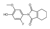 2-(2-fluoro-4-hydroxy-5-methoxyphenyl)-4,5,6,7-tetrahydroisoindole-1,3-dione结构式