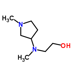 2-[Methyl(1-methyl-3-pyrrolidinyl)amino]ethanol Structure