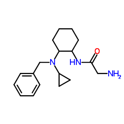 N-{2-[Benzyl(cyclopropyl)amino]cyclohexyl}glycinamide Structure