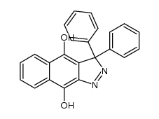 3,3-diphenyl-3H-benzo[f]indazole-4,9-diol结构式