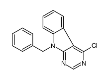 9-benzyl-4-chloropyrimido[4,5-b]indole结构式