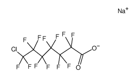 sodium 7-chloro-2,2,3,3,4,4,5,5,6,6,7,7-dodecafluoroheptanoate Structure