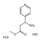 methyl 3-amino-3-pyridin-4-ylpropanoate,dihydrochloride结构式