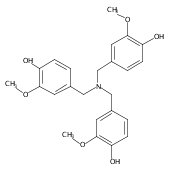 4,4',4''-(nitrilotris(methylene))tris(2-methoxyphenol) Structure