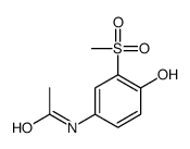 N-(4-hydroxy-3-methylsulfonylphenyl)acetamide结构式