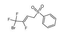 (Z)-4-bromo-3,4,4-trifluoro-2-butenyl phenyl sulfone结构式
