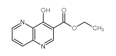 4-羟基-[1,5]二氮杂萘-3-甲酸乙酯结构式