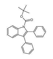 1-Boc-2,3-diphenylindole结构式