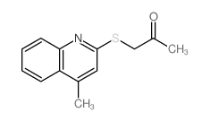 2-Propanone,1-[(4-methyl-2-quinolinyl)thio]- structure