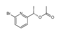 (S)-1-(6-bromopyridin-2-yl)ethyl acetate结构式