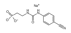 N-(4-cyanophenyl)-N'-<(disodiophosphono)ethyl>urea结构式