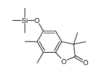 3,3,6,7-tetramethyl-5-trimethylsilyloxy-1-benzofuran-2-one Structure