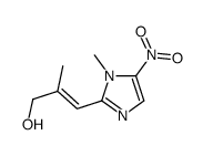 (E)-2-methyl-3-(1-methyl-5-nitroimidazol-2-yl)prop-2-en-1-ol结构式