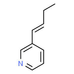 Pyridine, 3-(1-butenyl)-, (E)- (9CI) structure