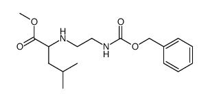 2-(2-Benzyloxycarbonylamino-ethylamino)-4-methyl-pentanoic acid methyl ester Structure