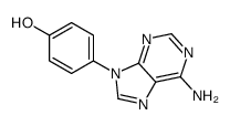 4-(6-aminopurin-9-yl)phenol Structure