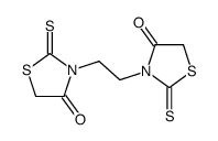 3-[2-(4-oxo-2-sulfanylidene-1,3-thiazolidin-3-yl)ethyl]-2-sulfanylidene-1,3-thiazolidin-4-one结构式