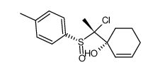 (1R)-1-((1R)-1-chloro-1-((R)-p-tolylsulfinyl)ethyl)-2-cyclohexen-1-ol Structure