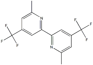 6,6'-Dimethyl-4,4'-bis(trifluoromethyl)-2,2'-bipyridine结构式