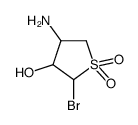 4-amino-2-bromo-1,1-dioxothiolan-3-ol Structure