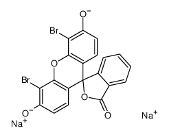 disodium,4',5'-dibromo-3-oxospiro[2-benzofuran-1,9'-xanthene]-3',6'-diolate结构式