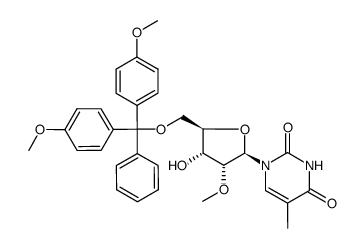 5'-O-DMT-2'-O-Methyl-5-Methyluridine structure