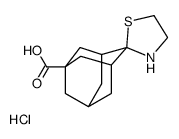 spiro[1,3-thiazolidine-2,4'-adamantane]-1'-carboxylic acid,hydrochloride Structure