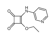 3-Cyclobutene-1,2-dione,3-ethoxy-4-(3-pyridinylamino)-(9CI)结构式