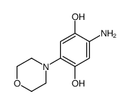 2-amino-5-morpholin-4-ylbenzene-1,4-diol结构式