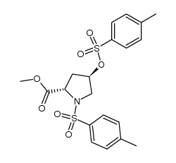 N,O-ditosyl-trans-4-hydroxy-L-proline methyl ester结构式