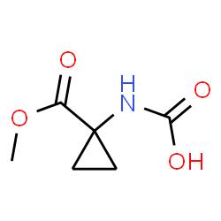 Cyclopropanecarboxylic acid, 1-(carboxyamino)-, monomethyl ester (9CI) Structure
