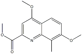 methyl 4,7-dimethoxy-8-methylquinoline-2-carboxylate结构式