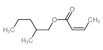 2-Butenoic acid,2-methylpentyl ester Structure