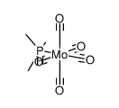 (trimethylphosphine)pentacarbonylmolybdenum Structure