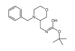 tert-Butyl ((4-benzylMorpholin-3-yl)Methyl)carbamate Structure