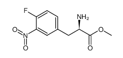 (R)-4-fluoro-3-nitrophenylalanine methyl ester Structure