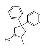 4,4-Diphenyl-2-methyl-1-pyrrolidinol结构式