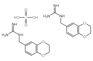 (1,4-benzodioxan-6-ylmethyl)guanidinium sulphate (2:1)结构式