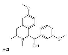 (6-methoxy-2,3-dimethyl-3,4-dihydro-1H-isoquinolin-1-yl)-(3-methoxyphenyl)methanol,hydrochloride Structure