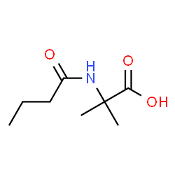 Alanine,2-methyl-N-(1-oxobutyl)- structure