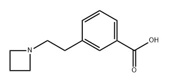 3-(2-(氮杂环丁烷-1-基)乙基)苯甲酸结构式