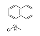 chloromethyl(1-naphthyl)silane结构式