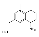5,7-dimethyl-1,2,3,4-tetrahydronaphthalen-1-amine,hydrochloride Structure