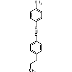 1-Methyl-4-[(4-propylphenyl)ethynyl]benzene Structure