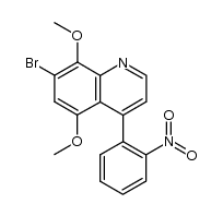 7-bromo-5,8-dimethoxy-4-(2-nitrophenyl)quinoline结构式