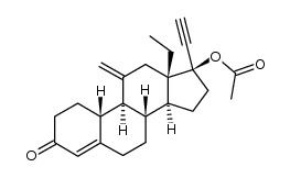 (8S,9S,10R,13S,14S,17R)-13-ethyl-17-ethynyl-11-methylene-3-oxo-2,3,6,7,8,9,10,11,12,13,14,15,16,17-tetradecahydro-1H-cyclopenta[a]phenanthren-17-yl acetate Structure