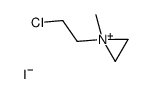 1-(2-chloroethyl)-1-methylaziridin-1-ium,iodide Structure